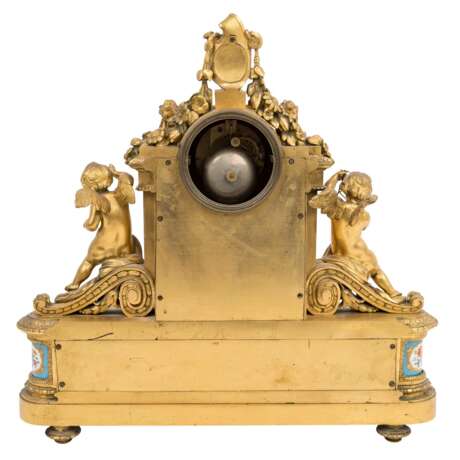 MAGNIFICENT FIREPLACE CLOCK IN THE STYLE OF LOUIS XVI, - photo 4