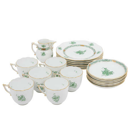 HEREND 19-piece coffee service 'Apponyi green', 20th c. - photo 1