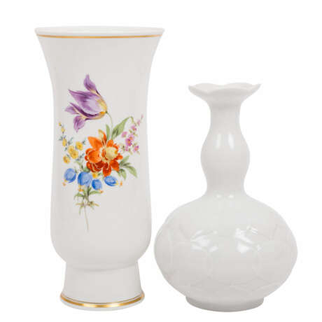 MEISSEN 2 vases, 1st and 2nd choice, 20th c. - фото 1