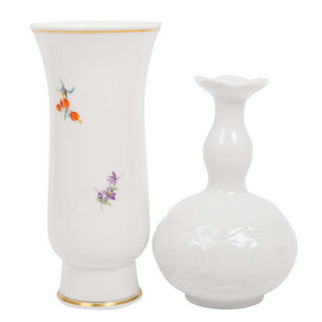 MEISSEN 2 vases, 1st and 2nd choice, 20th c. - photo 2
