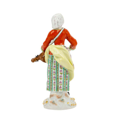 MEISSEN 'Woman with hurdy-gurdy', 1st choice, 20th c. - photo 3