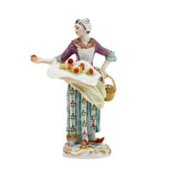 MEISSEN 'Crier with apples', 2nd choice, 20th c.