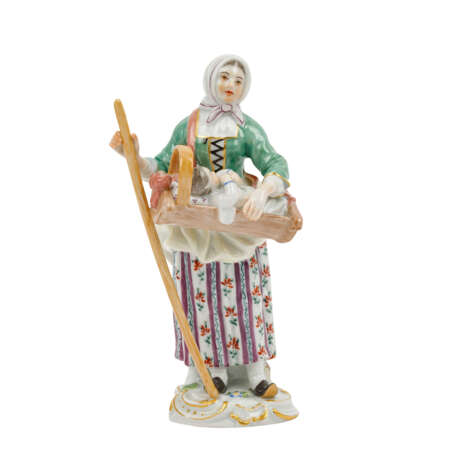 MEISSEN 'Woman with cradle', 1st choice, 20th c. - фото 1