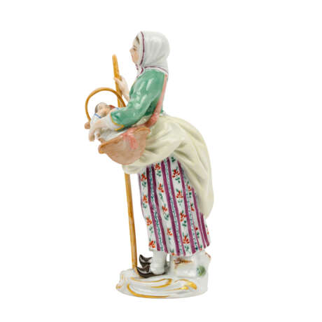 MEISSEN 'Woman with cradle', 1st choice, 20th c. - фото 2