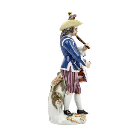 MEISSEN 'Crier with drum and flute', 1st choice, 20th c. - photo 4
