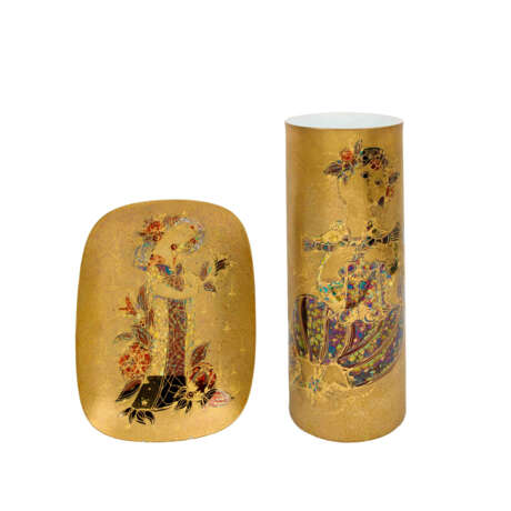 ROSENTHAL floor vase and wall plate 'Scheherazade', 20th c. - photo 1