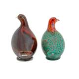 PAIR OF MURANO GLASS DOVES, - фото 3