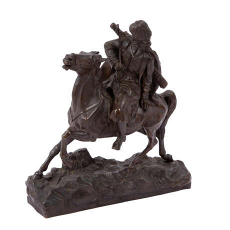 NAPS, EVGENI IVANOVICH (sculptor 19th/20th c.), "Cossack on horseback", - Foto 1