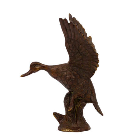 SCULPTURE/IN 19th/20th c., "Duck flying up", - Foto 3