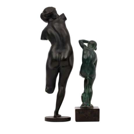 SCULPTURE 19th/20th c., 2 female nude figures after antique model, - Foto 3