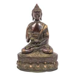 Figure of Buddha made of metal, CHINA, 20th c.,