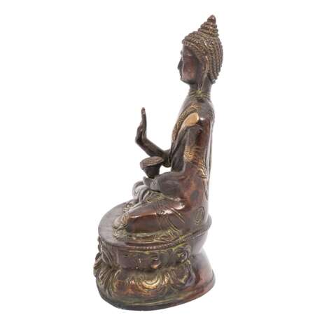Figure of Buddha made of metal, CHINA, 20th c., - фото 2