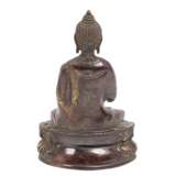 Figure of Buddha made of metal, CHINA, 20th c., - фото 3