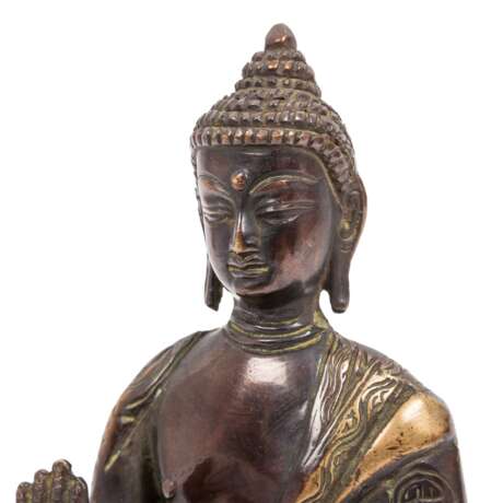 Figure of Buddha made of metal, CHINA, 20th c., - фото 6