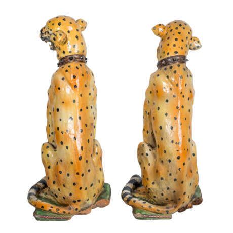 Pair of cheetahs made of ceramic. ITALY, 1940s/50s. - фото 5