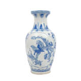 Vase made of porcelain with underglazed blue decor. CHINA, - фото 1