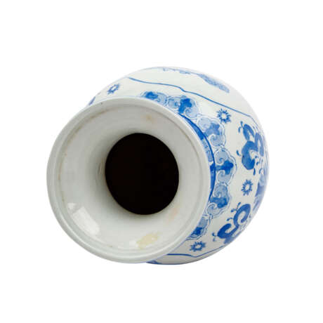 Vase made of porcelain with underglazed blue decor. CHINA, - фото 5