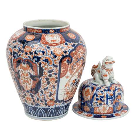 Imari lidded vase made of porcelain. JAPAN, Meiji period (1868-1912). - Foto 7