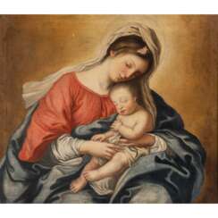 GIOVANNIE BATTISTA SALVI SASSOFERRATO (AFTER) "Madonna with Infant Jesus