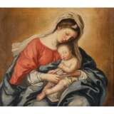 GIOVANNIE BATTISTA SALVI SASSOFERRATO (AFTER) "Madonna with Infant Jesus - Foto 1