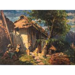 RISS, THOMAS (1871-1959), "Glück im Winkel, Landidylle",