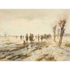 SCHATZ, MANFRED (1925-2004), "Hunting in Winter",