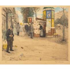 SIMON, TAVIK FRANTISEK (1877-1942) "Toy salesman in a Paris street",
