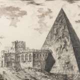 PIRANESI, GIOVANNI BATTISTA (1720-1778), "Veduta del Sepolero di Cajo Cestio", - Foto 6