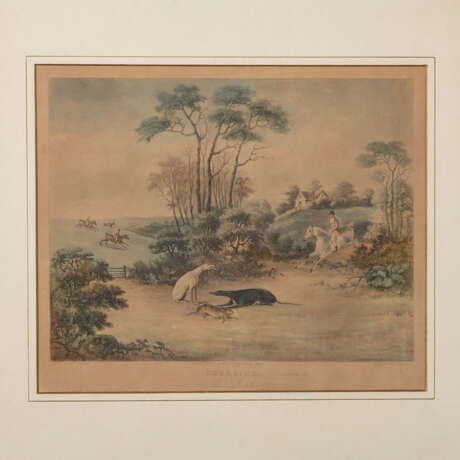 SUTHERLAND, THOMAS et al (T.S.: c. 1785-1838), 4x "Coursing" after D. Wolstenholme, - фото 2