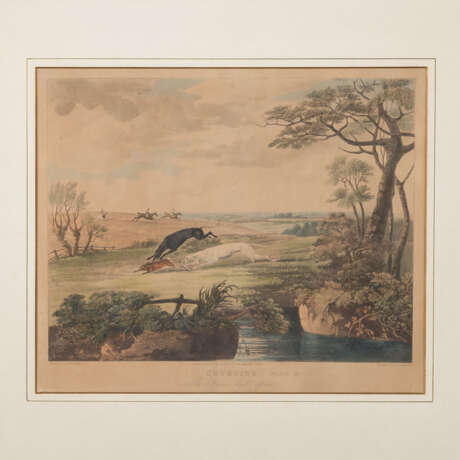 SUTHERLAND, THOMAS et al (T.S.: c. 1785-1838), 4x "Coursing" after D. Wolstenholme, - Foto 3