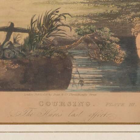 SUTHERLAND, THOMAS et al (T.S.: c. 1785-1838), 4x "Coursing" after D. Wolstenholme, - Foto 4