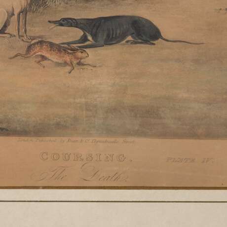SUTHERLAND, THOMAS et al (T.S.: c. 1785-1838), 4x "Coursing" after D. Wolstenholme, - Foto 6