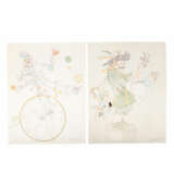 DITTRICH, SIMON (born 1940), 7 color lithographs: Harlequins, ladies, puppet theater and others, 1984/85/87, - photo 5