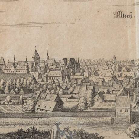 MERIAN et al (17th/18th c.), 3 views "Cities of the Palatinate", - photo 5