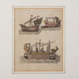 SCHMUTZER, JACOB XAVER & RIEDER (18th/19th c.), 2 scenes from shipbuilding "Verm. objects", - photo 8
