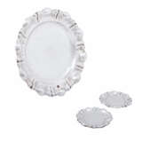 AUSTRIA-HUNGARY Set of 3 pieces, plate and 2 x coasters, 800, 19th c. - фото 1