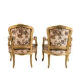 PAIR OF LOUIS XV STYLE FAUTEUILS - photo 4
