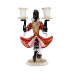Two-flame MURANO candlestick, 20th c.,