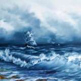 „Winter Meer“ Leinwand Ölfarbe Impressionismus Marinemalerei 2012 - Foto 1