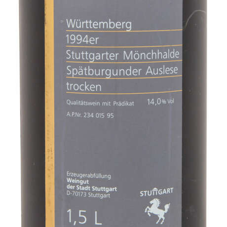 Magnum bottle Württemberger 1994er. - photo 3