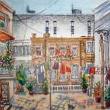 Одесский дворик Watercolor paper Watercolor Cityscape Ukraine 2023 - photo 1