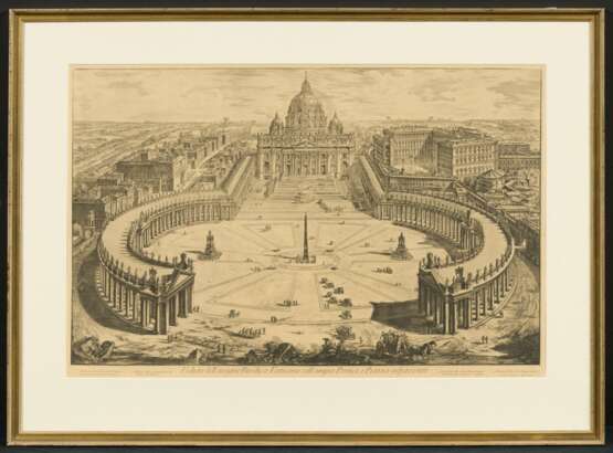 Veduta dell'insigne Basilica Vaticana coll'ampio Portico, e Piazza adjacente - фото 2