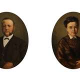 Zwei Gemälde: Porträt der Therese und des Eduard Biesenbach - Foto 1