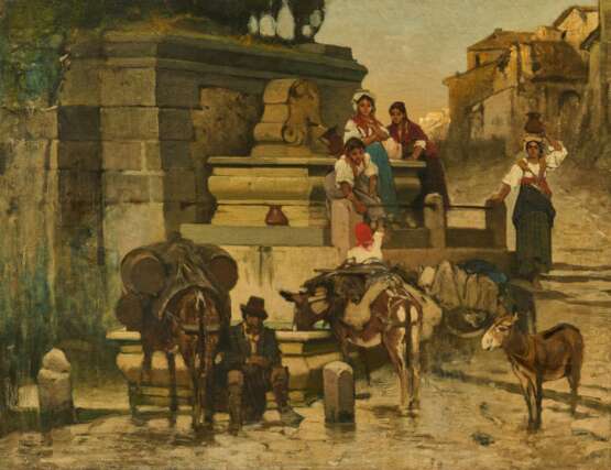 Italienierinnen am Brunnen - фото 1