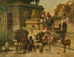Italienierinnen am Brunnen