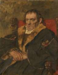 Bildnis eines sitzenden Mannes im Pelzmantel