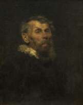 Studienkopf nach einem alten Mann