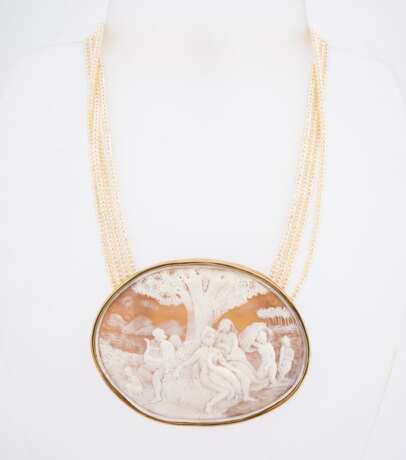 Cameo Pearl Necklace - фото 3