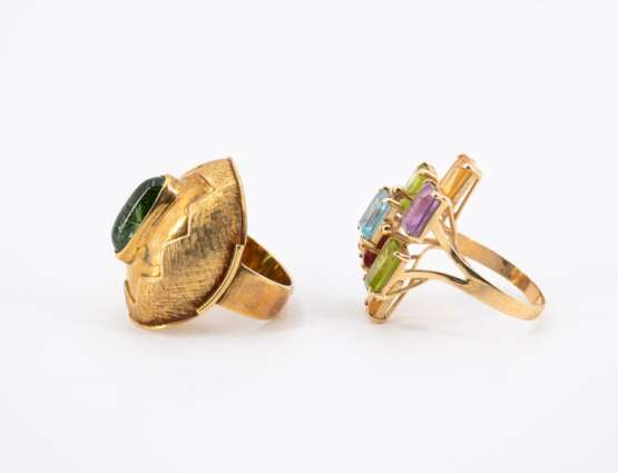 Mixed lot: Two gemstone rings - фото 2
