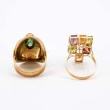 Mixed lot: Two gemstone rings - Foto 3